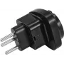 Adaptador de ficha de alimentação Omnitronic 30236262 EU para CH 10A para ligação de aparelhos EU a tomadas suíças