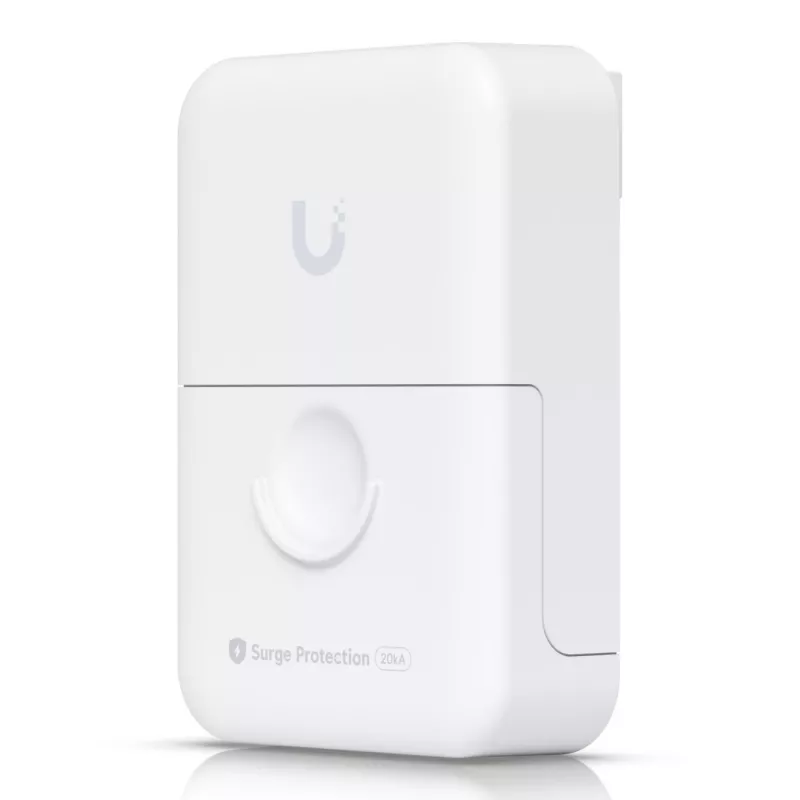 Proteção contra sobretensão Ethernet UBIQUITI UACC-ETH-SP-Pro — 10 Gbit/s, 600 V, policarbonato, branco