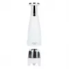 Conjunto de saleiro e pimenteiro Adler AD 4449W aço branco, moinho cerâmico, 150 ml, recarregável USB-C