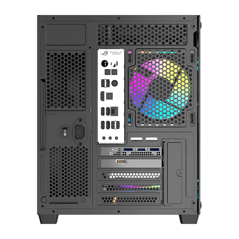 Caixa de computador DarkFlash B275 PRO (preta) com 6 ventoinhas pré-instaladas