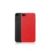 Capa protetora para telemóvel Devia para iPhone SE2 em vermelho com padrão tecido