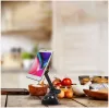 Suporte para telemóvel Tellur MUM Magnetic ventosa ajustável preto — suporte magnético ajustável para telemóvel