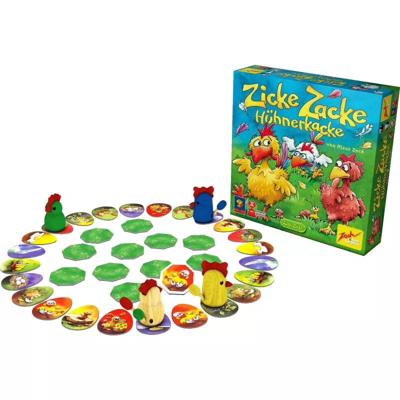 Zicke Zacke Chicken Cha Cha Cha, Jogo de Tabuleiro Infantil do Ano 1998