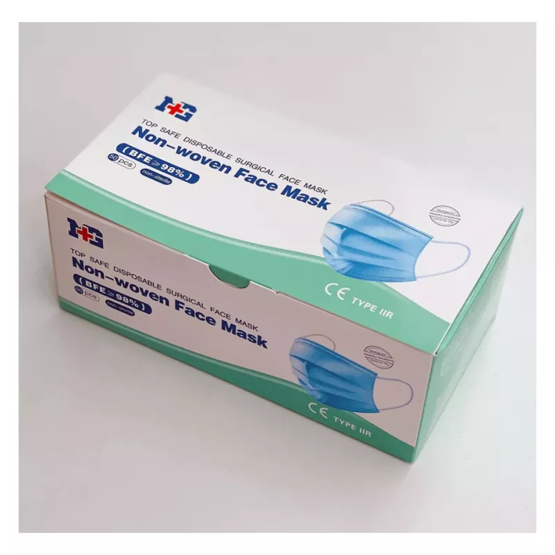 Máscara facial descartável em não tecido Uniroar Modelo 50 unidades máscaras de proteção descartáveis