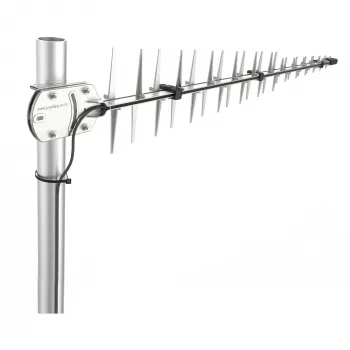 Antena Poynting LTE/GSM para mastro A-LPDA-0092 prateada SMA (M) LoRa Helium 11dbi Yagi/Mastro SMA -Macho 7m cabo