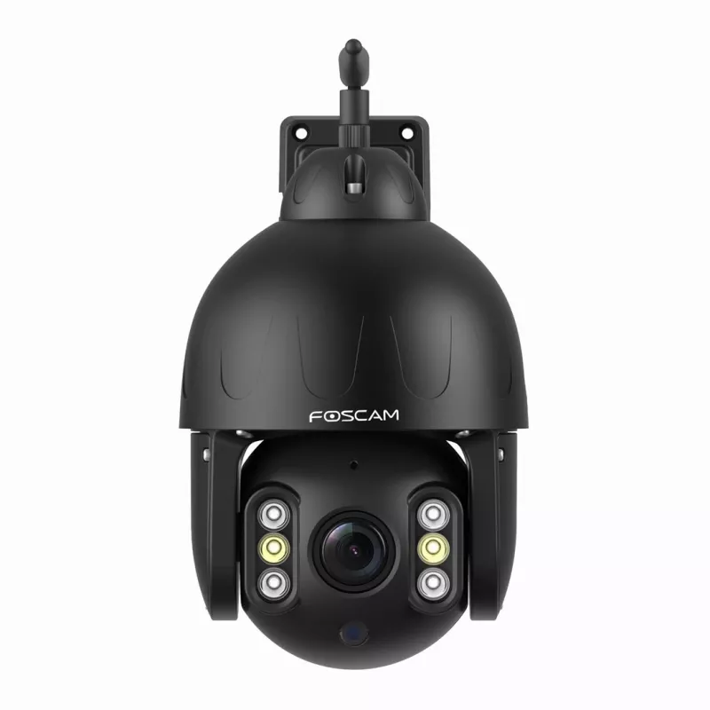 Câmara de vigilância IP dome Foscam SD8P 8 MP, 4K 3840 x 2160, zoom ótico 4x, PTZ, IR 50 m, Wi-Fi, MicroSD até 256 GB