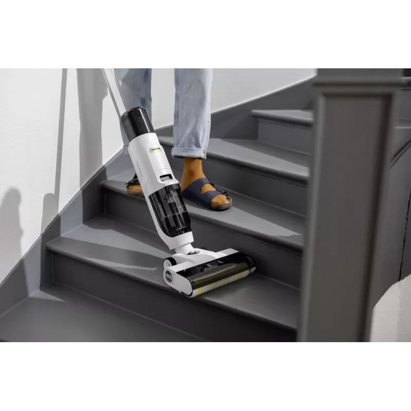 Karcher FCV 2 Natural N 1.056-101.0 limpa-pavimentos, a bateria, limpeza a seco e húmido, sem saco, 160 W, branco