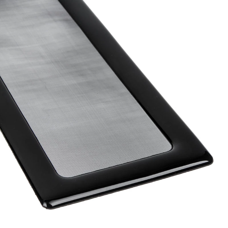 Filtro de poeira Demciflex 260 mm x 80 mm - preto/preto