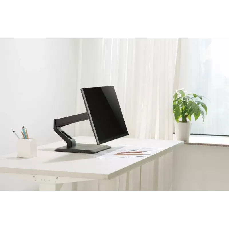 Suporte de secretária totalmente articulado para ecrã tátil GEMBIRD MS-D1ST-01 para ecrãs de 17–32 polegadas, preto, VESA 75x75–100x100, carga máxima 10 kg