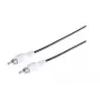 Cabo de áudio Microconnect AUDC05G 5 m RCA preto