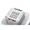 Tomada de rede Digitus DN-9007-1 CAT 6A Classe EA, 2x RJ45, blindada, de encastrar, branca
