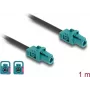 Cabo coaxial DeLOCK 90128 1 m Mini FAKRA Z Aqua preto