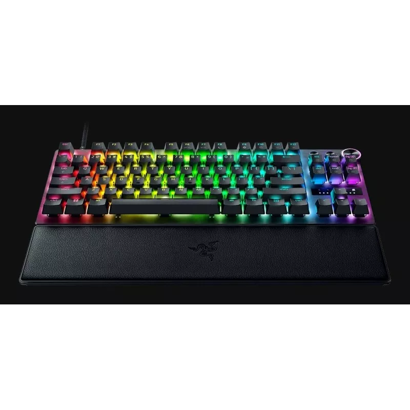 Razer Huntsman V3 Pro - Teclado - 80% - TKL - Retroiluminação - USB - QWERTY - EUA - Interruptores: Razer Analog Optical Switches (Gen-2)
