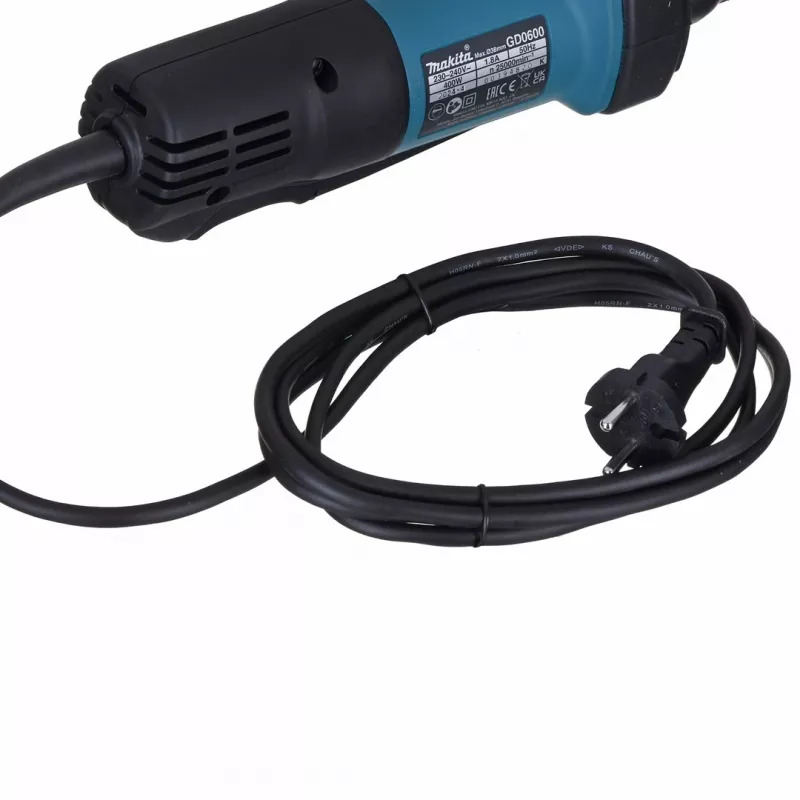 Retificadora reta Makita GD0600 25000 rpm azul 400 W