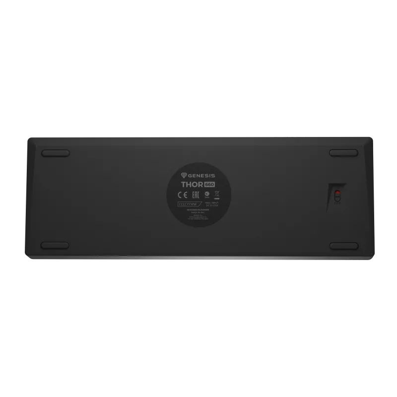 TECLADO GAMING GENESIS THOR 660 G2 US PRETO SEM FIOS RGB MECÂNICO GATERON BROWN