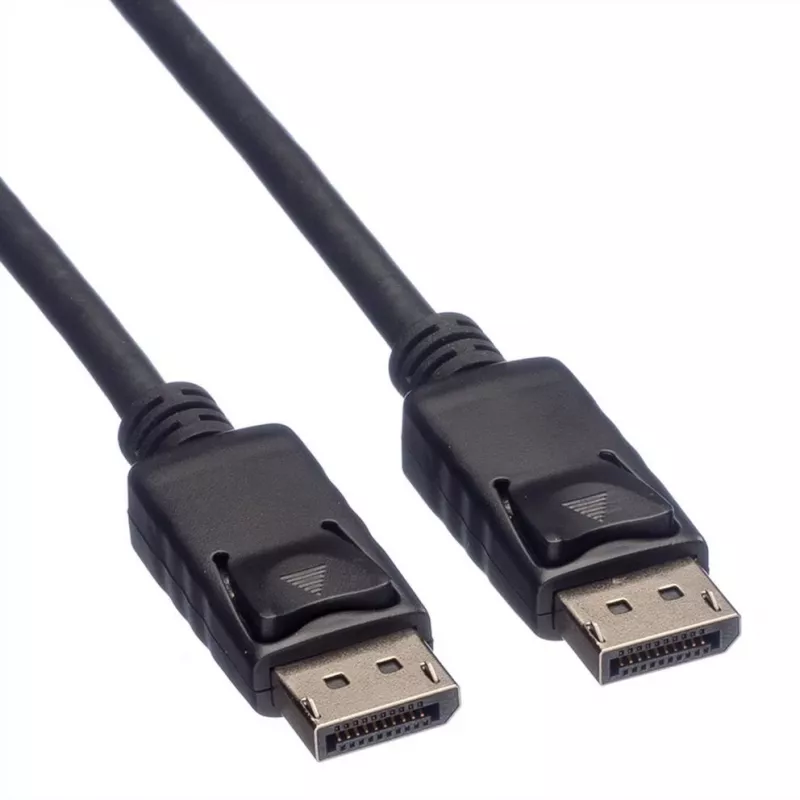 Cabo DisplayPort ROLINE 11445764 5 m preto ligação 1 DisplayPort ligação 2 DisplayPort