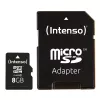 Cartão de memória micro SDHC 8GB C10/W/ADAPTER 3413460 INTENSO