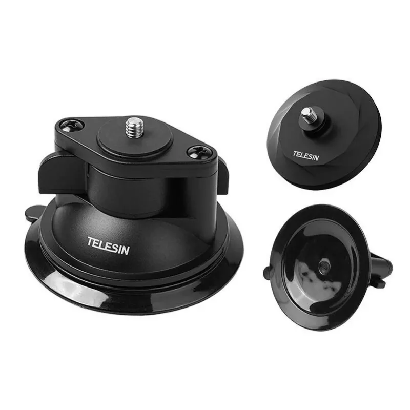 Conjunto de base magnética e base com ventosa Telesin MAG-003 para Insta360 GO 3