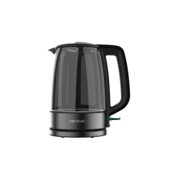 Chaleira elétrica Cecotec | ThermoSense 340 Clear | Elétrica | 2200 W | 1,7 L | Vidro | Base rotativa 360° | Transparente
