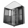 Caixa de PC Midi Tower TACENS Mars Gaming MC-INFINIOLITE, preta, vidro temperado, compatível com ATX/Micro-ATX/Mini-ITX, ventoinha de 120 mm