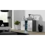Aparador Cama Sideboard 120 cm SOHO S7 cinzento/branco brilhante
