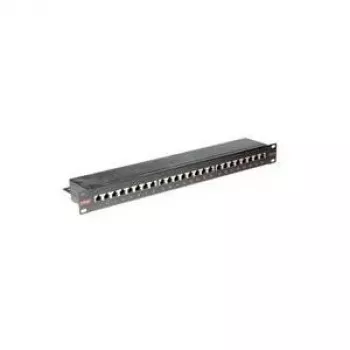 Patch panel ROLINE Cat.6/Class E 19 polegadas 24 portas STP preto