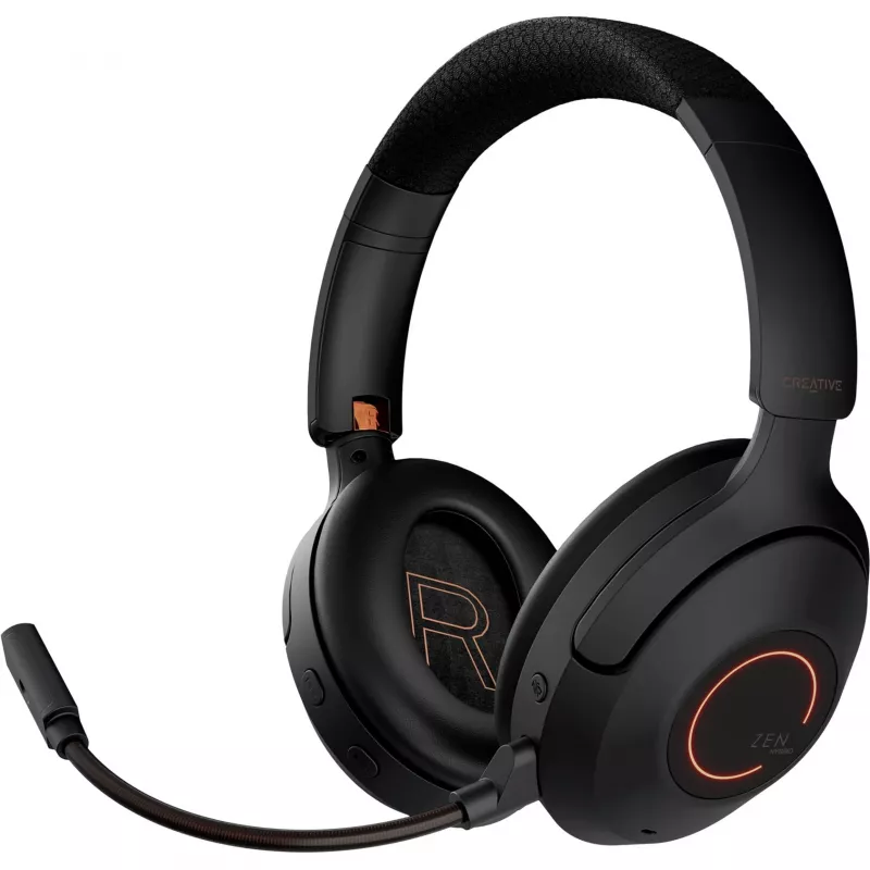 Headset on-ear Bluetooth Creative 51EF1040AA001 Zen Hybrid Pro preto