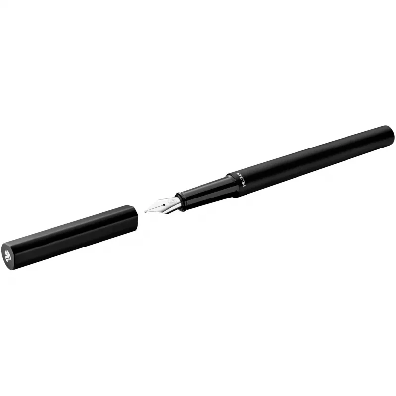 Caneta de tinta permanente Pelikan 823593 sistema de cartuchos preto
