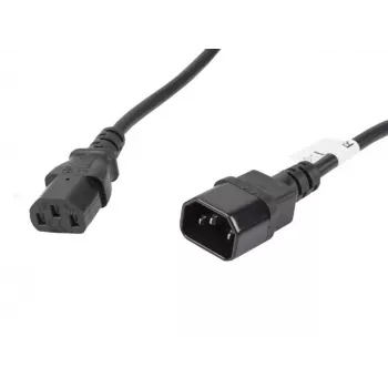 Cabo de alimentação Lanberg C13-C14 VDE, 5 m distribuidor de energia (ca-c13e-11cc-0050-bk)