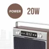 Rádio portátil MANTA RDI917PRO com Bluetooth e reprodução USB