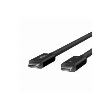 Belkin CONNECT - Cabo Thunderbolt - 24 pinos USB-C (M) reversível para 24 pinos USB-C (M) reversível - Thunderbolt 4 - 1,0 m - passivo, alimentação USB (10