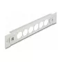 Patch panel DeLOCK 10 polegadas D-Type 6 portas sem ferramentas cinzento