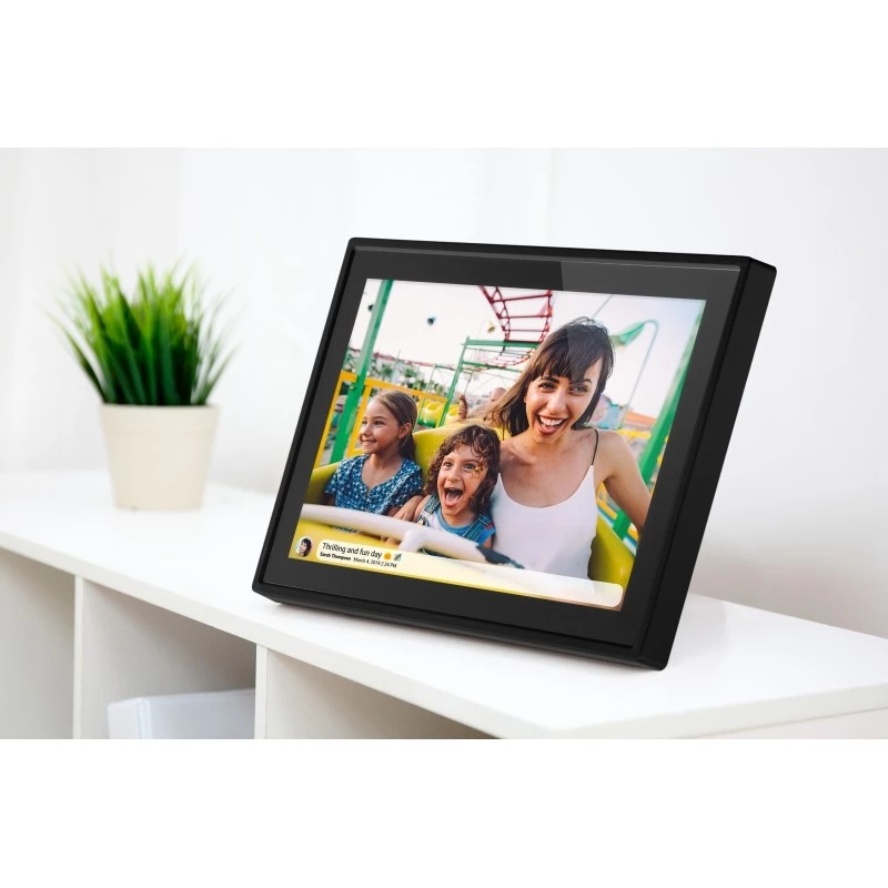Moldura digital Braun DigiFrame 1019 preta 25,6 cm (10,1 polegadas) ecrã tátil WiFi (21257)