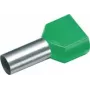 Terminal duplo Cimco 187727 6 mm² parcialmente isolado verde 100 unid. (187727)