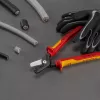Corta-cabos Knipex 95 18 225 VDE, punhos isolados, comprimento 225 mm