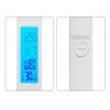 Media-Tech MT222 Leditou candeeiro de secretária LED com carregador sem fios Qi de 15 W, relógio, despertador, termómetro, branco