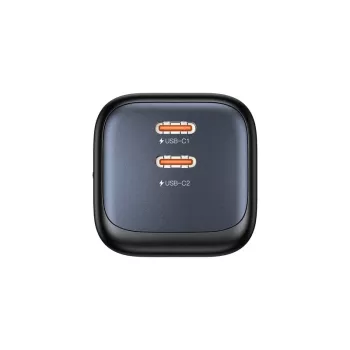 Carregador de parede Unitek 2x GaN 45W — 2× USB‑C PD 3.0 e carregamento rápido QC