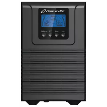 Fonte de alimentação ininterrupta PowerWalker VFI 1000 TGB — 1 kVA (900 W), Online dupla conversão, 4 saídas C13, USB, RS-232, EPO