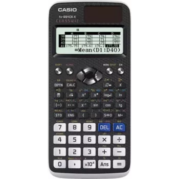 Calculadora CASIO científica FX 991CEX ClassWiz preto, ecrã de 12 dígitos