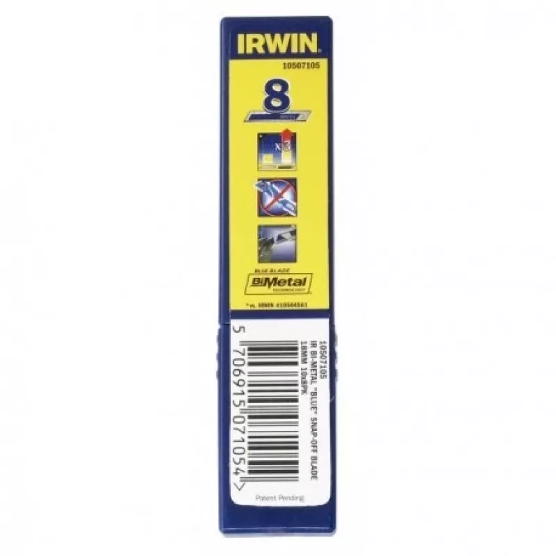 IRWIN LÂMINAS DE SEGMENTO 18 mm /50 unid. BIMETAL