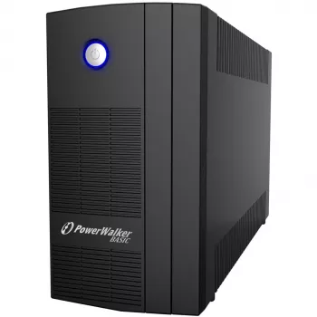 PowerWalker Basic VI 1000 SB Line-Interactive 1000VA 3AC-Outputs Torre preta Fonte de alimentação ininterrupta (UPS) (10121068)
