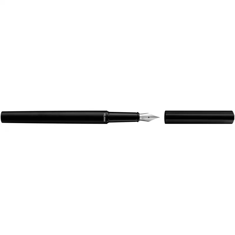 Caneta de tinta permanente Pelikan 823593 sistema de cartuchos preto
