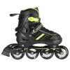 Patins em linha 2IN1 Nils Extreme NH18191 preto/LIME TAMANHO L (39-43) com patins de hóquei substituíveis