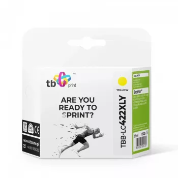 Tinta para Brother MFC-J5340DW TBB-LC422XLY 100% nova amarelo