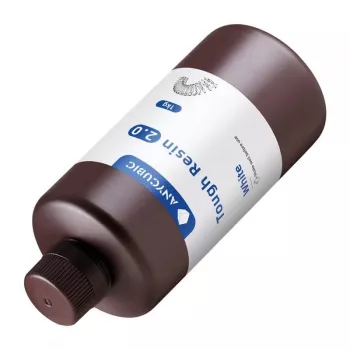AnyCubic Tough Resin 2.0 — branco, baixo odor, resina de impressão 3D de alta resistência