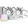 Sistema de refrigeração líquida para processador CORSAIR iCUE H100i RGB ELITE pack de 1 branco 120 mm