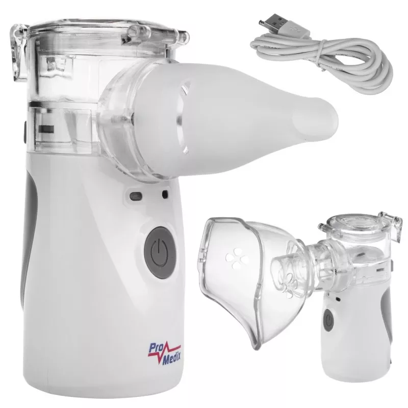 Nebulizador portátil Mesh ProMedix PR-835 Nebulizador USB, nebulizador portátil a bateria