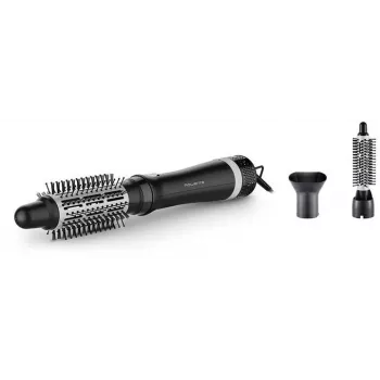 Escova de ar quente Rowenta Express Style CF6320F0 quente preto prateado para todos os comprimentos de cabelo