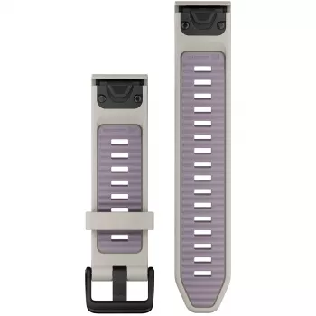 Pulseira Garmin QuickFit 20 mm silicone cinzento-nevoeiro/lavanda (010-13391-03)