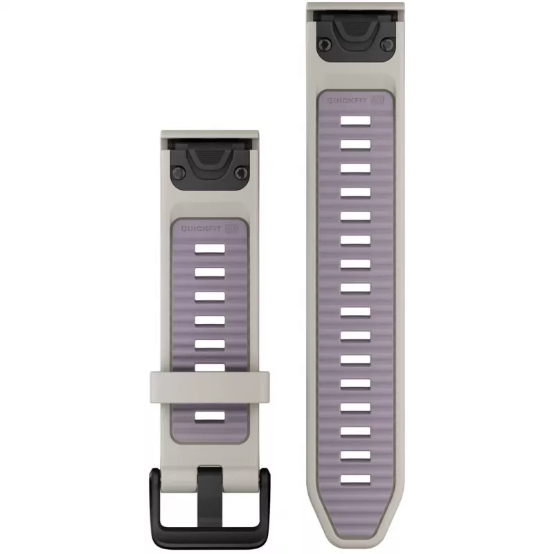 Pulseira Garmin QuickFit 20 mm silicone cinzento-nevoeiro/lavanda (010-13391-03)